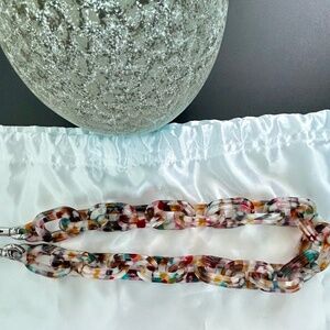 COACH RESIN CHAIN STRAP (Brown highlights)🤎